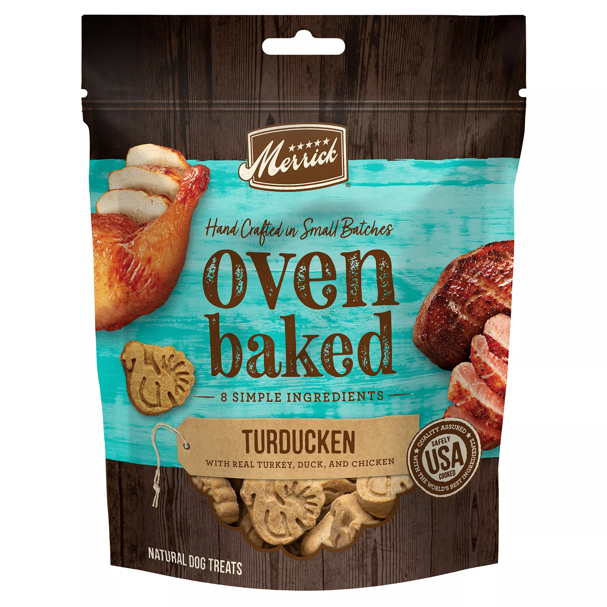 Merrick Oven Baked Turducken Dog Treats - Turkey, Duck & Chicken