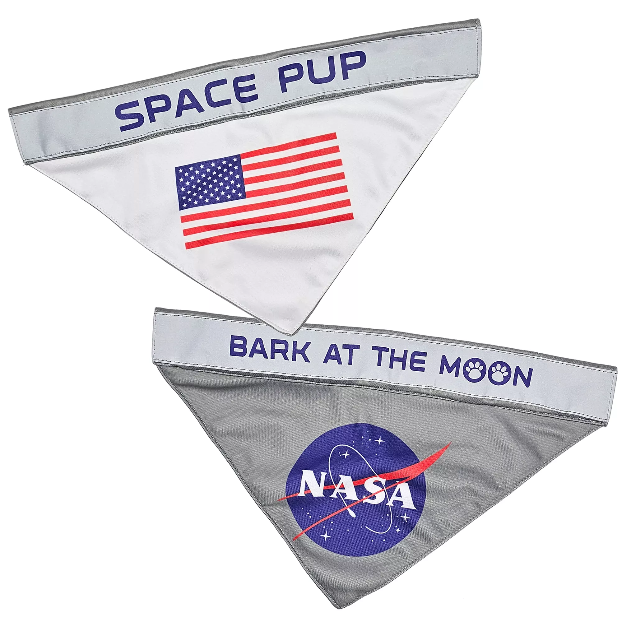 Pets First NASA Reflective Reversible Dog Bandana