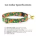 Made By Cleo® Christmas Treats Green Cat Collar image thumbnail 2