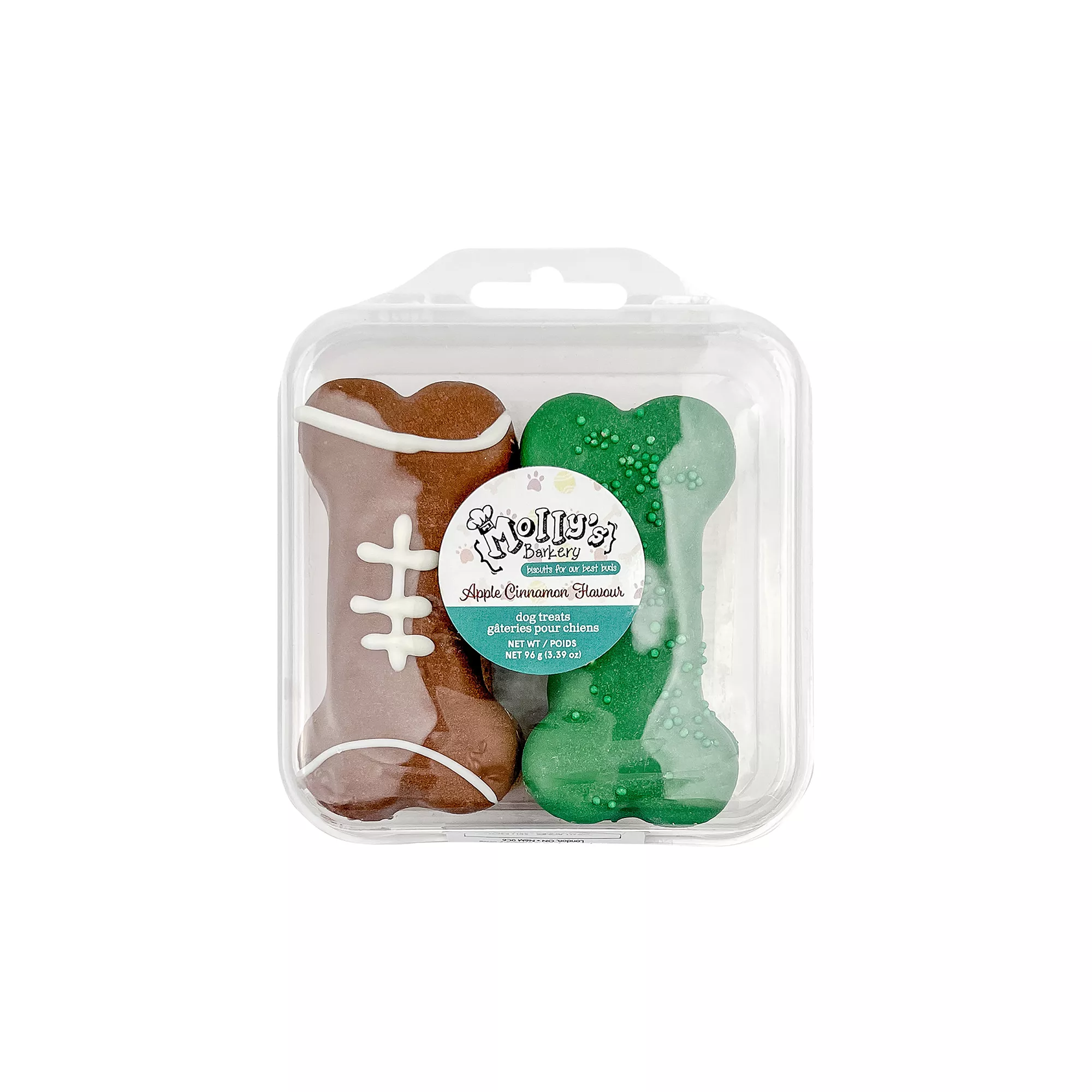 Molly's Barkery Football Bones Cookie Dog Treats