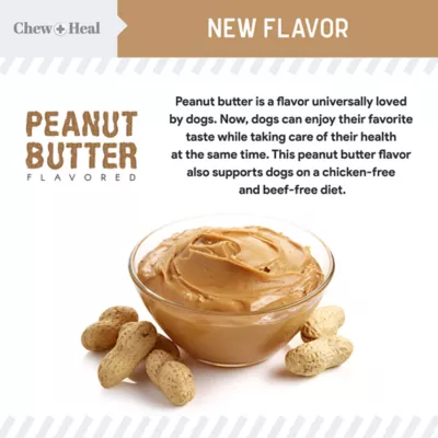 Product Chew + Heal Senior Hip + Joint Supplement Peanut Butter Flavor Soft Chews for Dogs