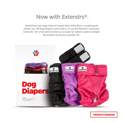 Pet Parents® Dog Diaper, Princess - Includes 3 Dog Diapers, 2 Extendrs® - Image 2