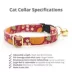 Made By Cleo® Pumpkin Cranberry Cat Collar image thumbnail 2