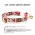 Made By Cleo® Winter Bloom Pink Cat Collar image thumbnail 2