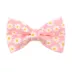 Made By Cleo® Daisies Pink Cat Bow Tie image thumbnail 1