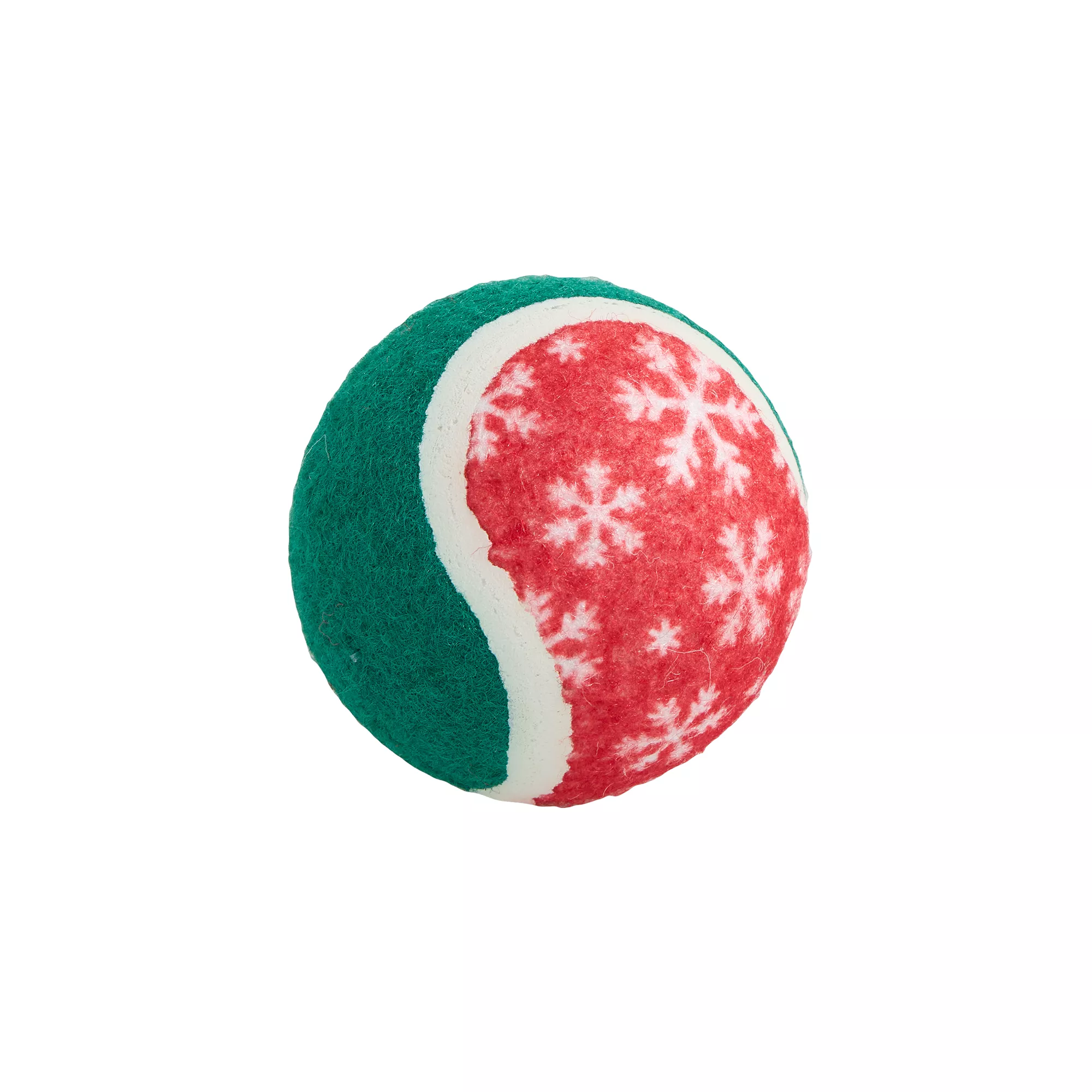 Merry & Bright Snowflake Tennis Ball Dog Toy