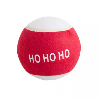 Product Merry & Bright Ho Ho Ho Tennis Ball Dog Toy