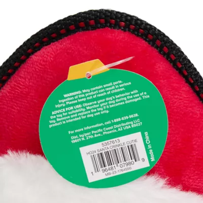 Product Merry & Bright Santa Crinkle Cutie Dog Toy