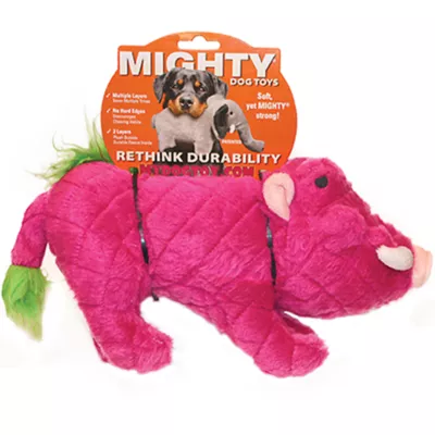 Product MIGHTY Safari Warthog Pink Dog Toy