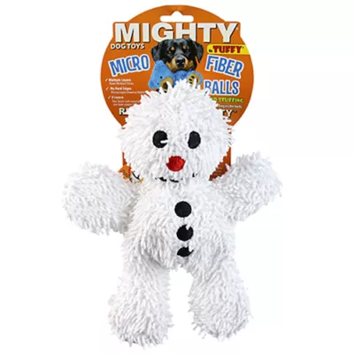 Product MIGHTY Microfiber Ball Med Snowman Dog Toy