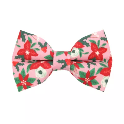 Product Made By Cleo® Winter Blooms Pink Cat Bow Tie