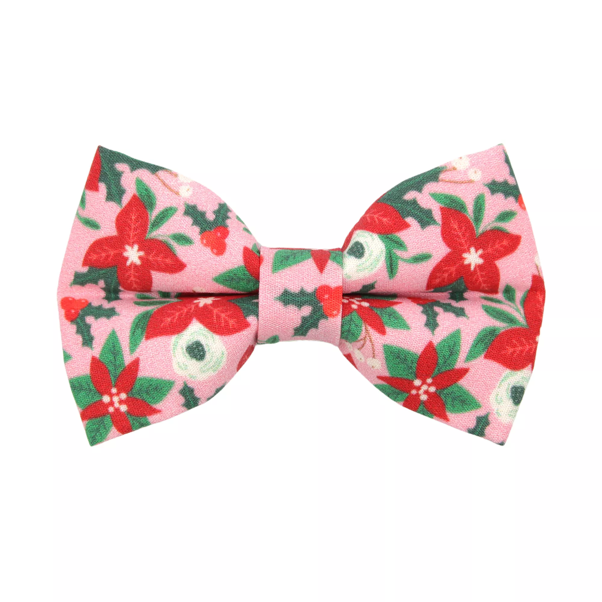 Made By Cleo® Winter Blooms Pink Cat Bow Tie