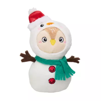 Product Merry & Bright Snowman/Owl Costume Critter Dog Toy