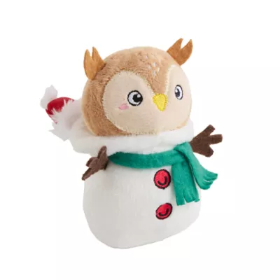 Product Merry & Bright Snowman/Owl Costume Critter Dog Toy