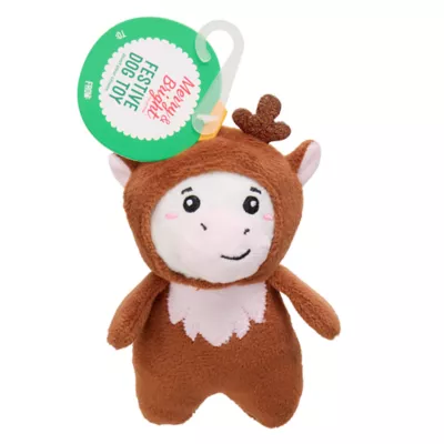 Product Merry & Bright Reindeer/Cow Costume Critter Dog Toy