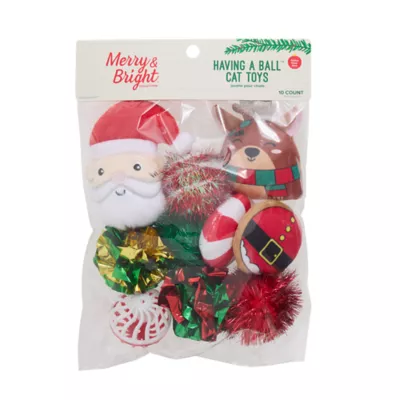 Product Merry & Bright Having a Ball Cat Toy Set - 10 Count