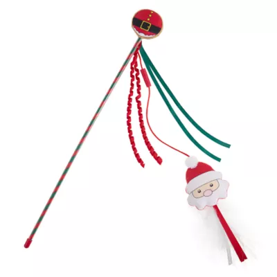 Product Merry & Bright Santa Cat Teaser Toy