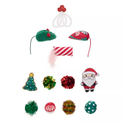 Product Merry & Bright Cat Toy Stocking Stuffers 12-Pack