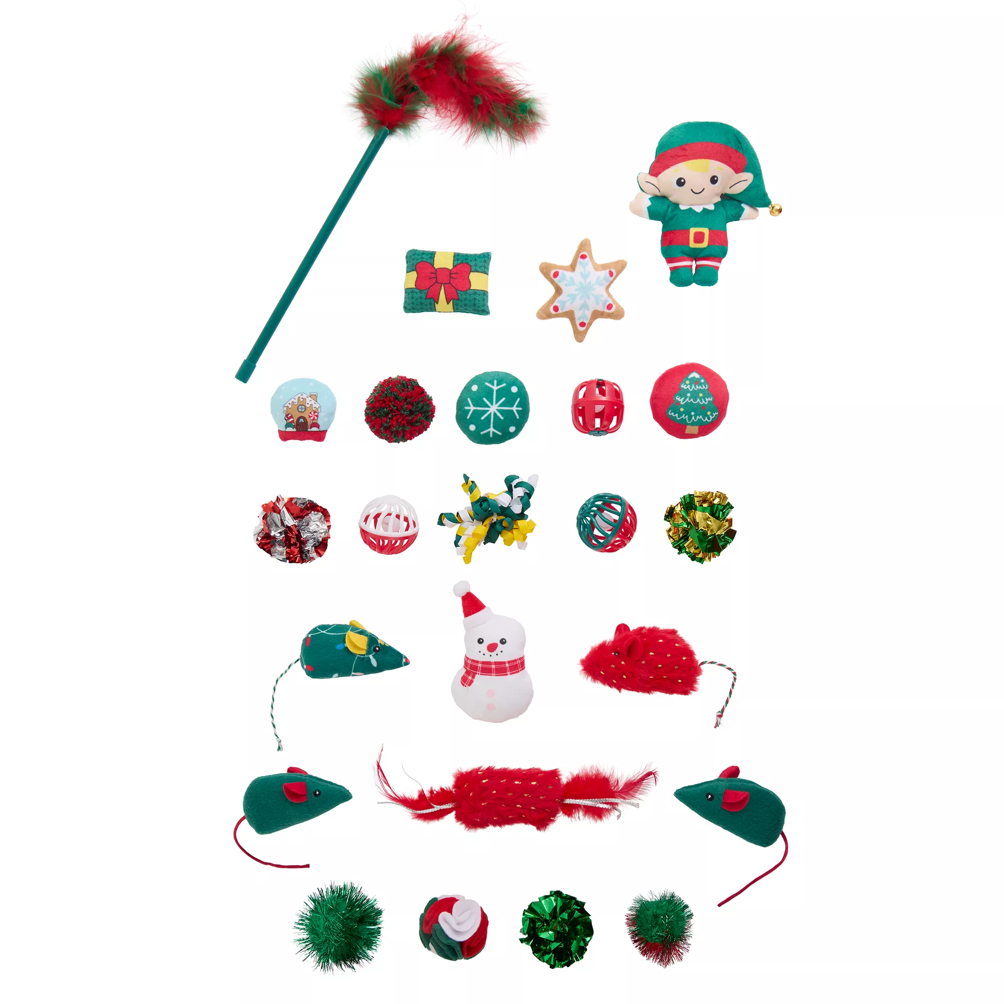 Merry & Bright&trade; Cat Toy Stocking Stuffers 24-Pack