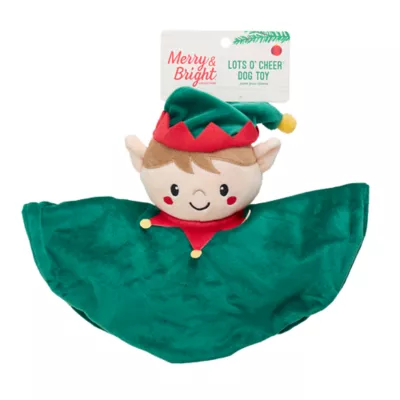 Product Merry & Bright Crinkle Blanket Plush Elf Dog Toy