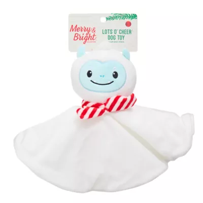 Product Merry & Bright Crinkle Blanket Plush Yeti Dog Toy