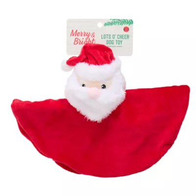 Product Merry & Bright Crinkle Blanket Plush Santa Dog Toy