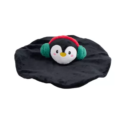 Product Merry & Bright Crinkle Blanket Plush Penguin Dog Toy