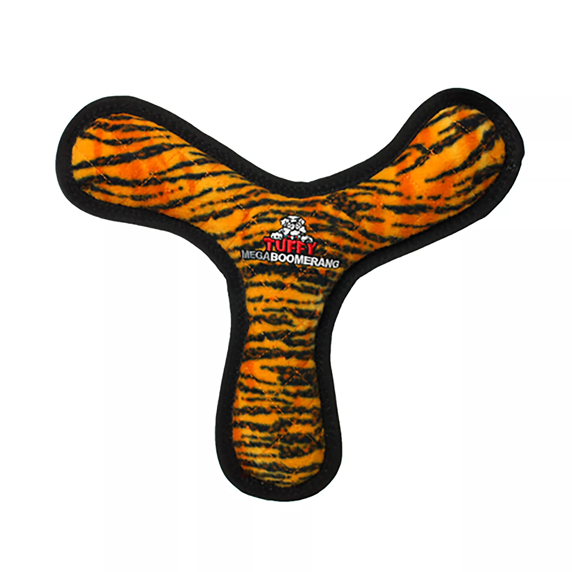 TUFFY® Mega Tiger-Striped Boomerang Dog Toy