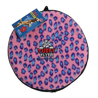 Product TUFFY® Ultimate Flyer Pink Leopard Dog Toy