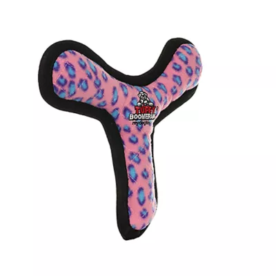 Product TUFFY® Ultimate Boomerang Pink Leopard Dog Toy