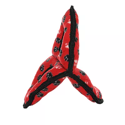 Product TUFFY® Ultimate 3-Way Ring Red Paw Dog Toy
