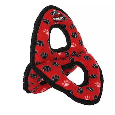 Product TUFFY® Ultimate 3-Way Ring Red Paw Dog Toy