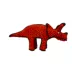 TUFFY® Dinosaur Triceratops Red Dog Toy image thumbnail 3