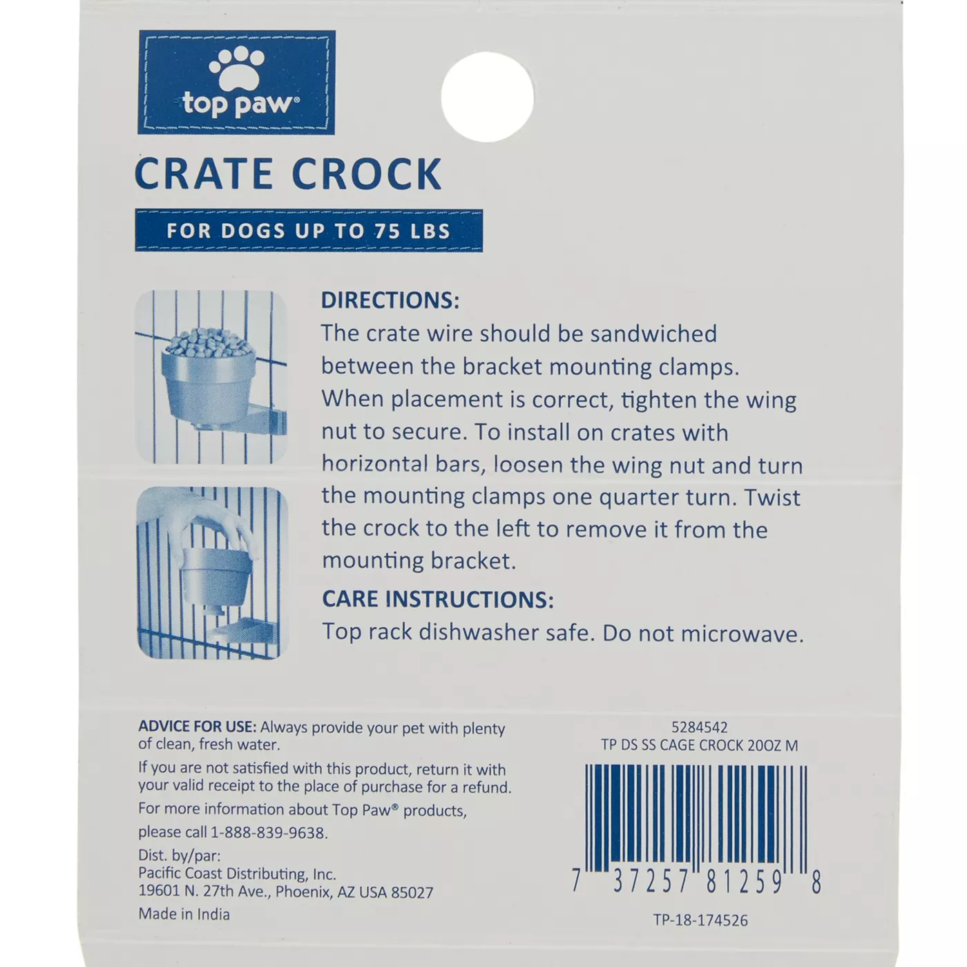 Top Paw® Crate Crock
