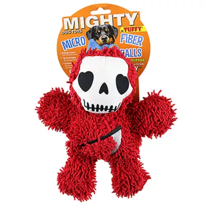 Product MIGHTY Microfiber Ball Med Grim Reaper Dog Toy
