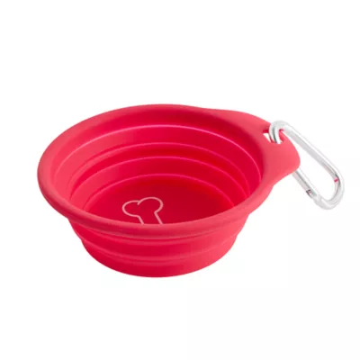 Product Merry & Bright Collapsible Bowl - Bone Design 8oz