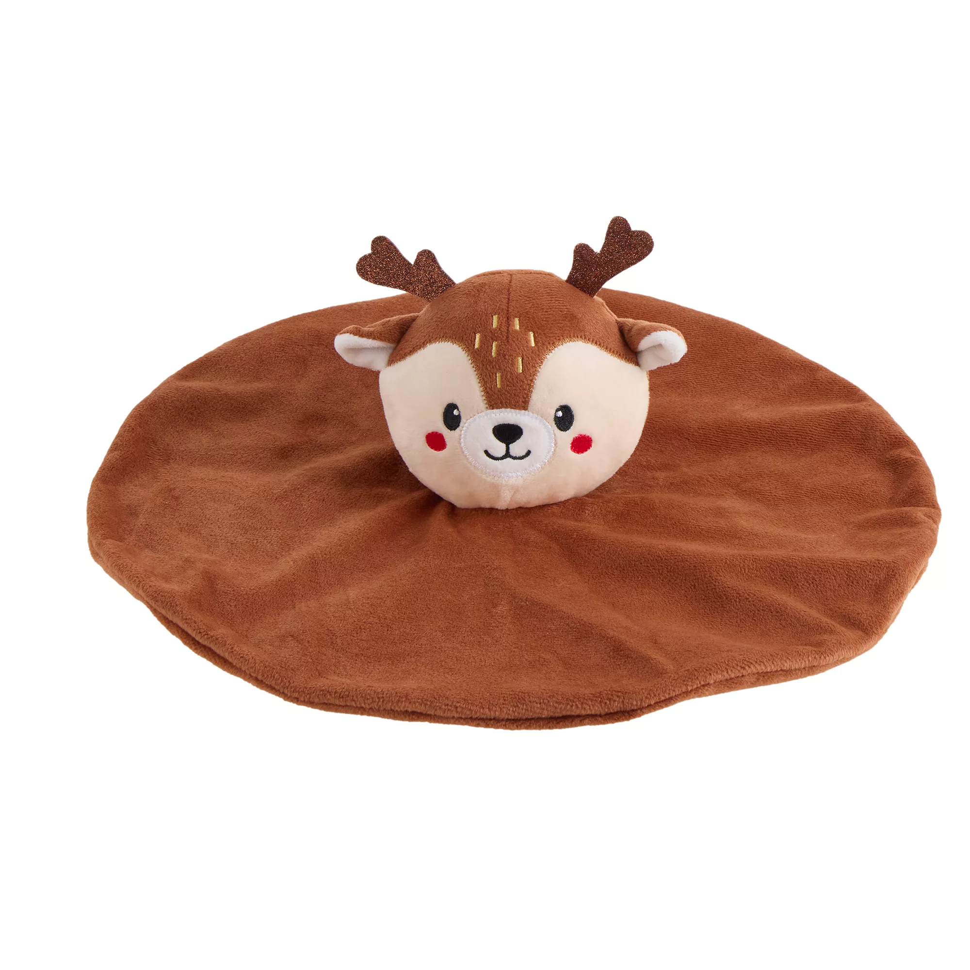 Merry & Bright Crinkle Blanket Plush Reindeer Dog Toy