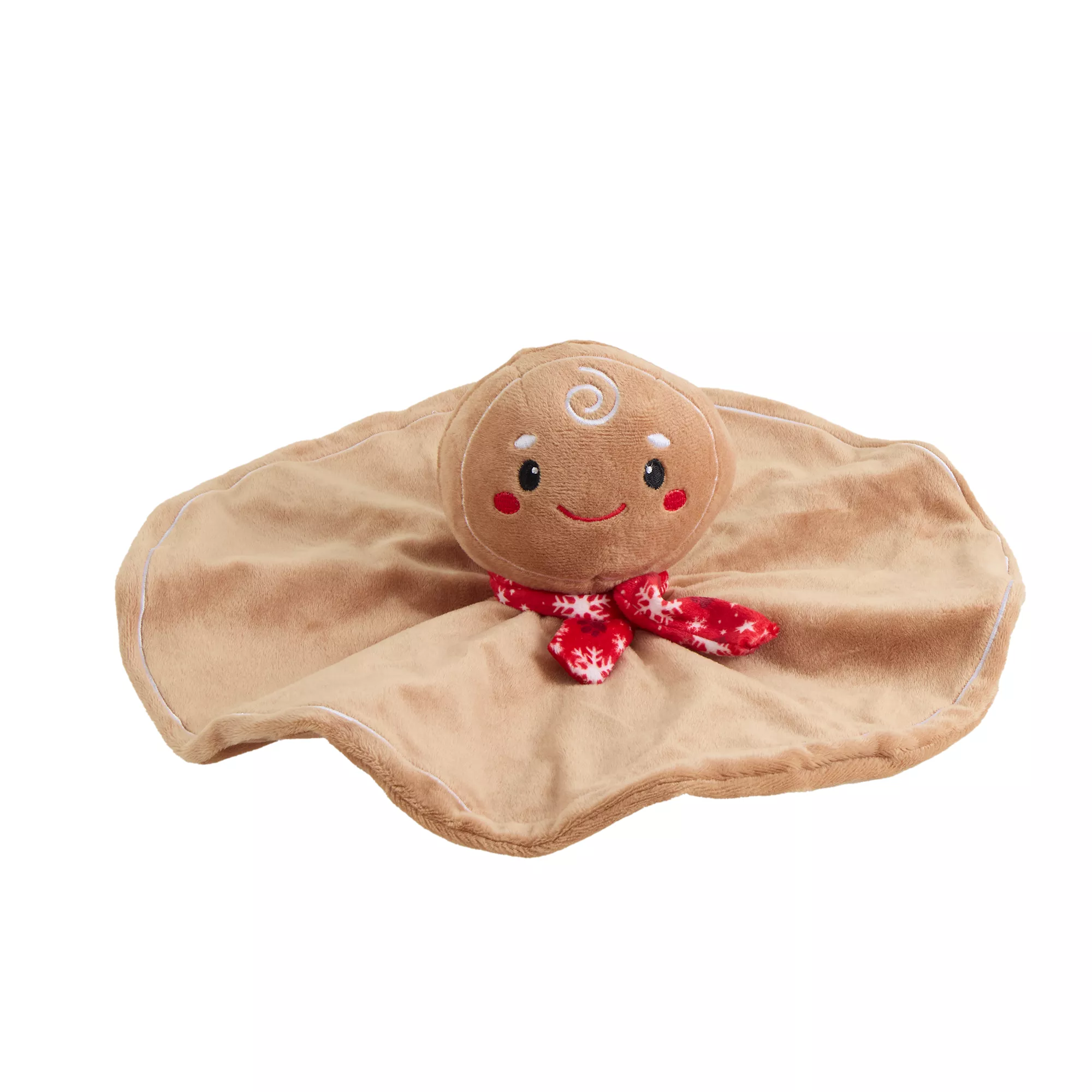 Merry & Bright Crinkle Blanket Plush Gingerbread Dog Toy