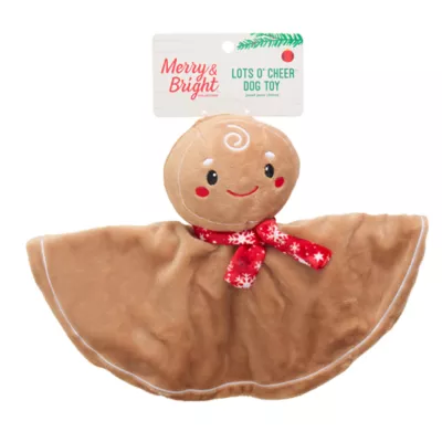 Product Merry & Bright Crinkle Blanket Plush Gingerbread Dog Toy