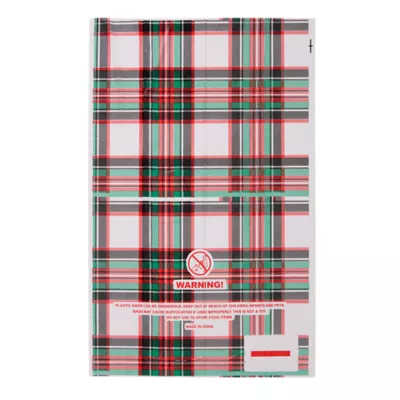 Product Pet Holiday Merry & Bright Plaid Waste Bags - 10 Count