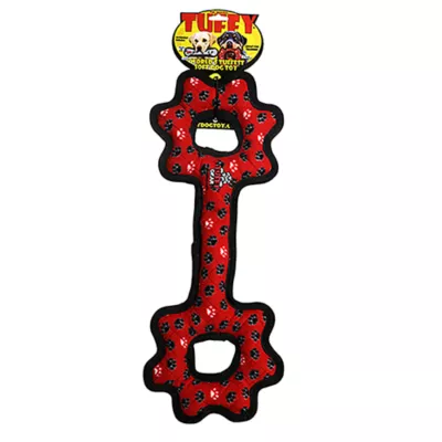 Product TUFFY® Ultimate Tug-O-Gear Red Paw Dog Toy