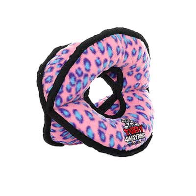 Product TUFFY® Ultimate 4-Way Ring Pink Leopard Dog Toy