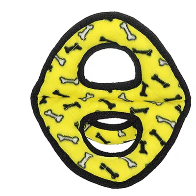 Product TUFFY® Ultimate 3-Way Ring Yellow Bone Dog Toy