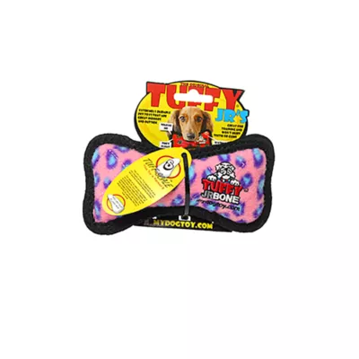 Product TUFFY® JR Bone Pink Leopard Dog Toy