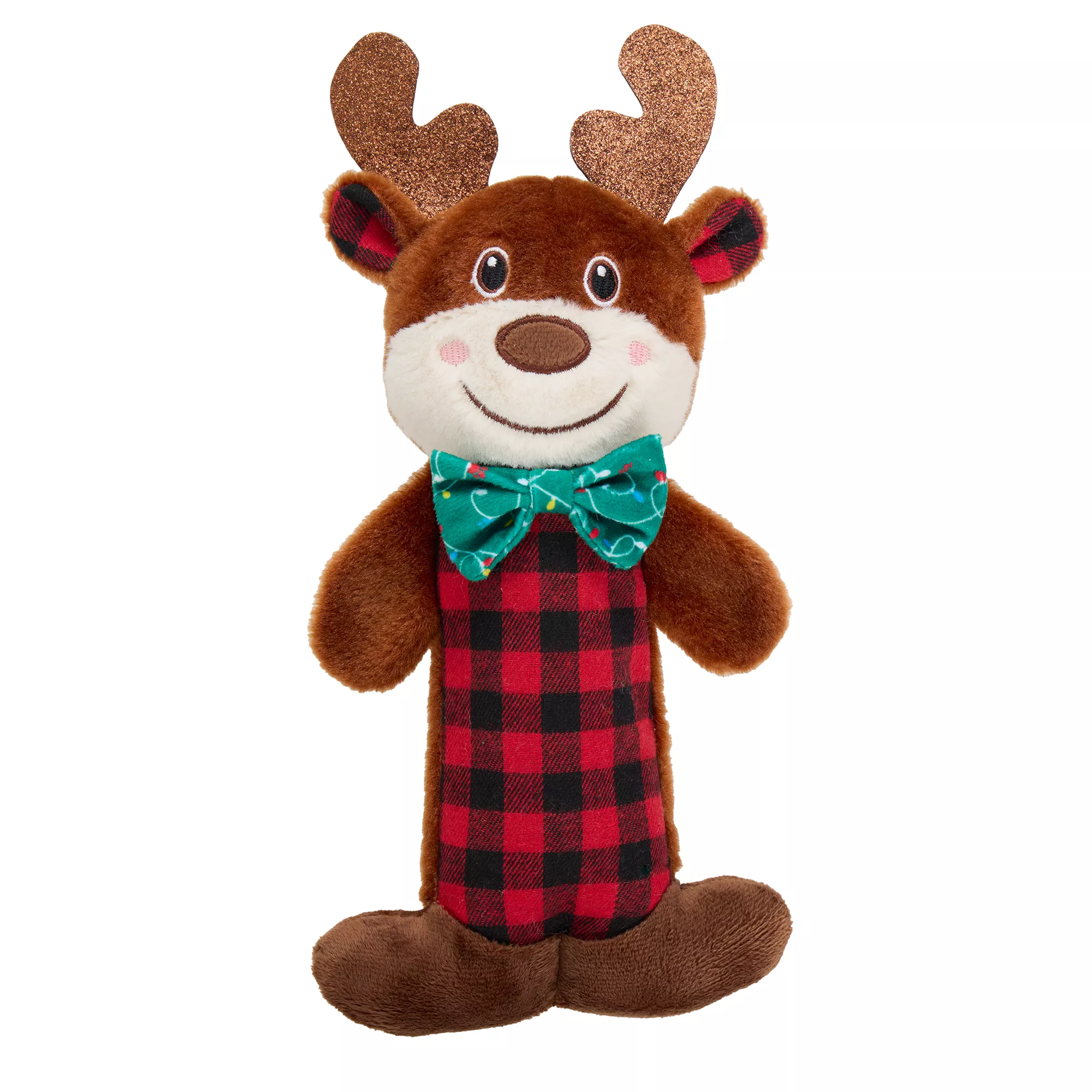 Merry & Bright Stick Mates Reindeer Dog Toy