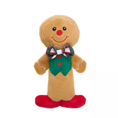 Product Merry & Bright Stick Mates Gingerbread Man Dog Toy