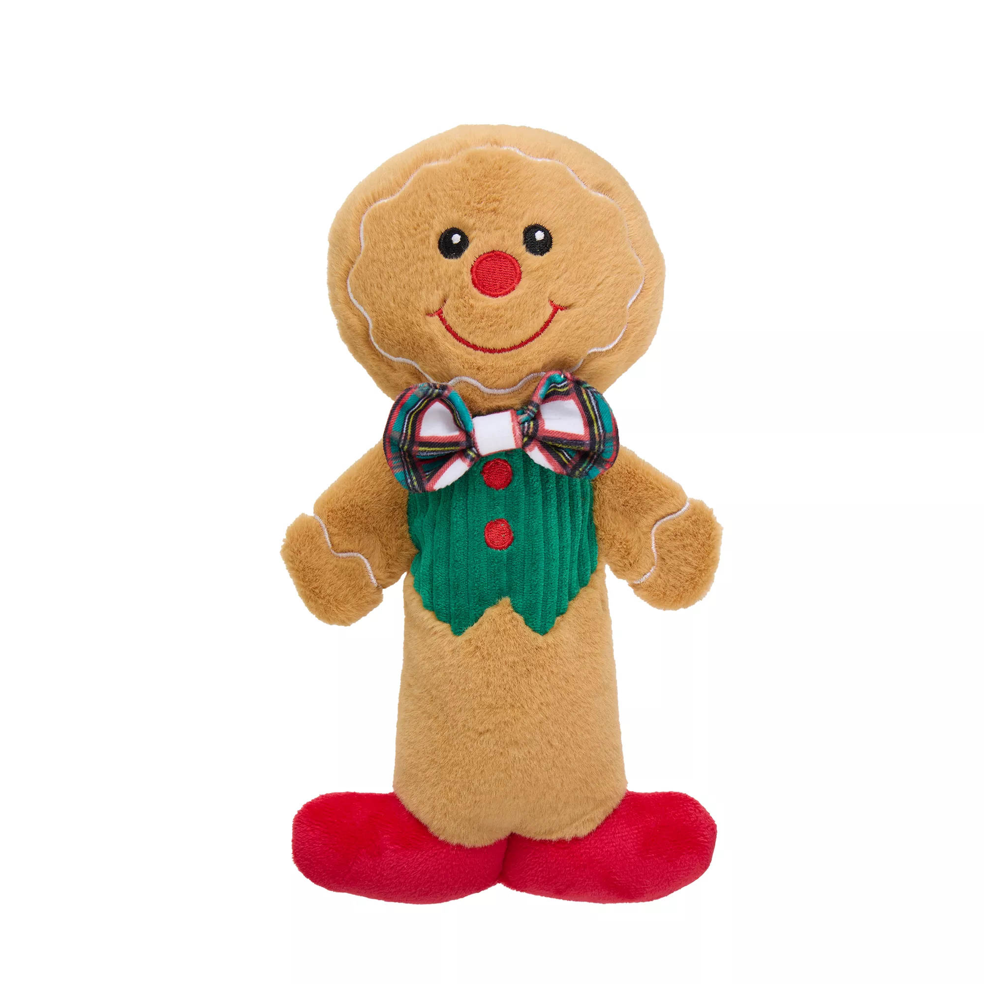 Merry & Bright Stick Mates Gingerbread Man Dog Toy