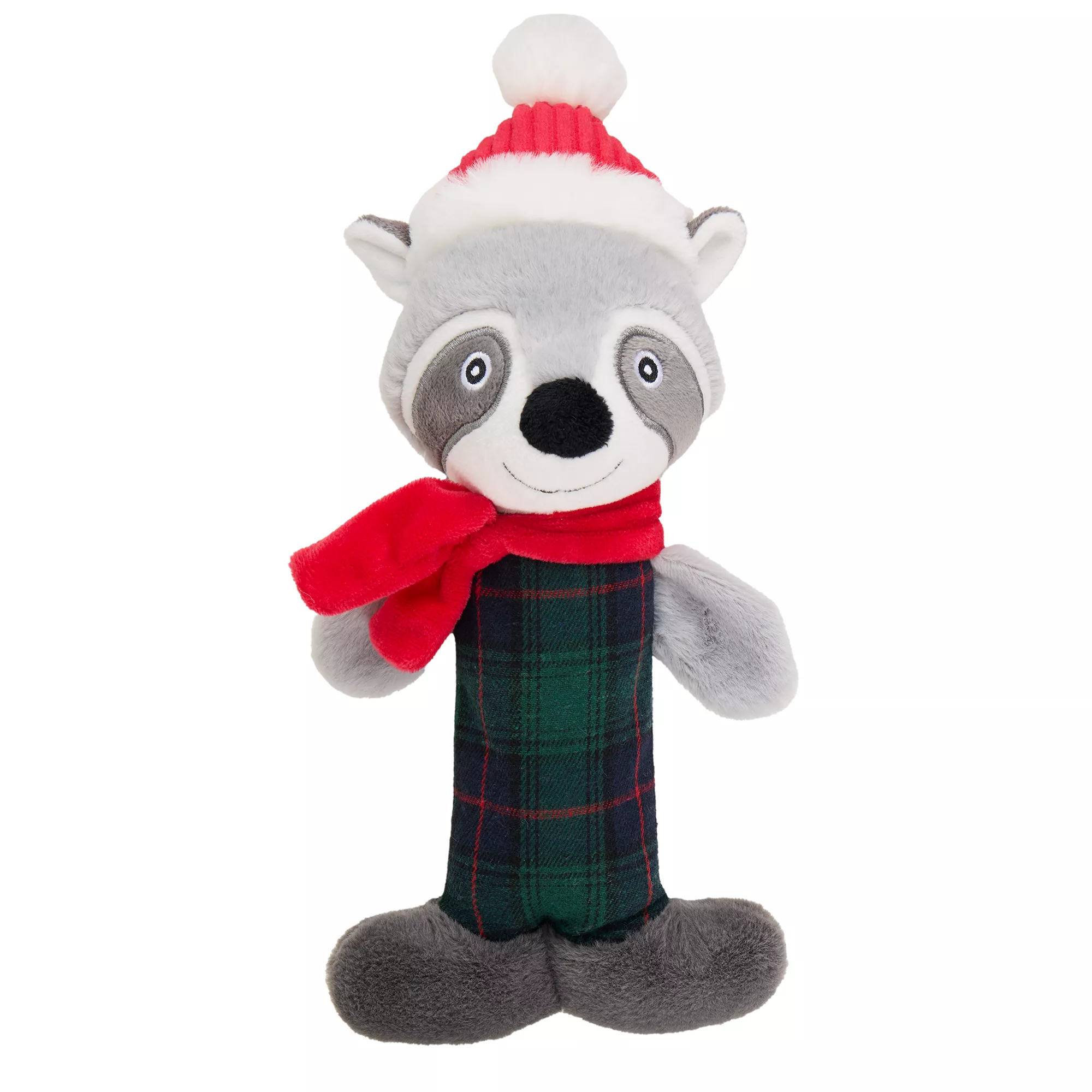 Merry & Bright Stick Mates Raccoon Dog Toy