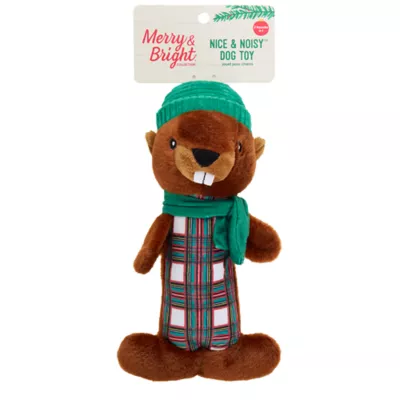 Product Merry & Bright Stick Mates Beaver Dog Toy