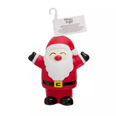 Product Merry & Bright Santa Vinyl Dog Toy